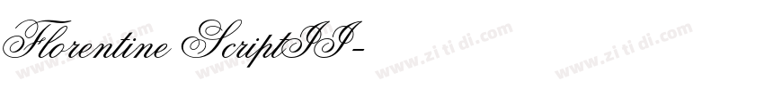 Florentine ScriptII字体转换